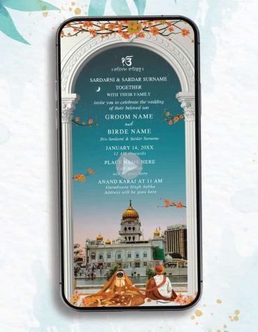 Anand Karaj Wedding Video Invitation