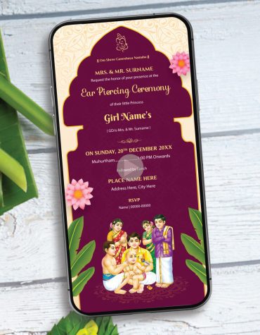 Ear Piercing Invitation Video Online