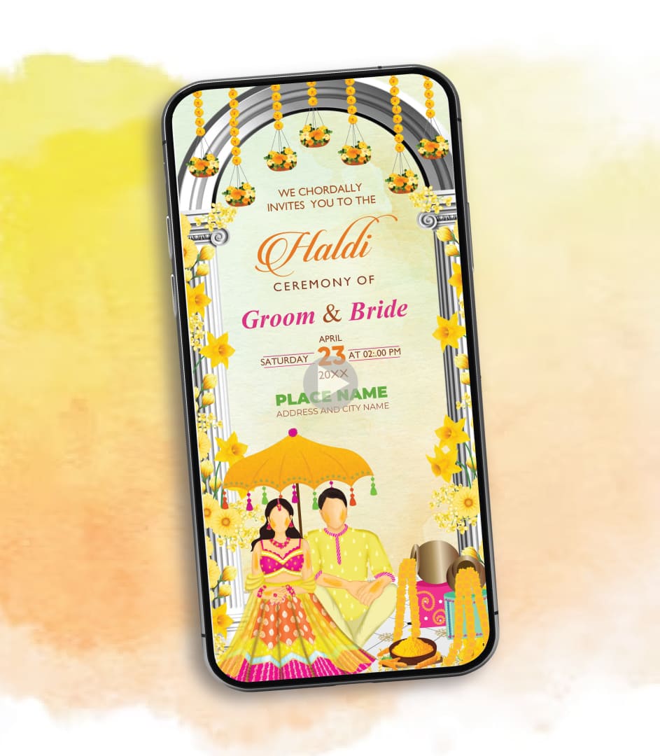Haldi Invitation Video Online