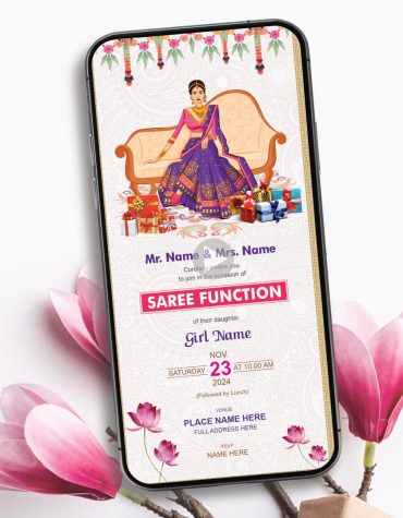 Half Saree Function Invitation Video
