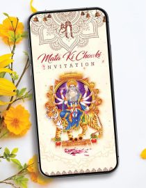 Mata Ki Chowki Invitation Video Template