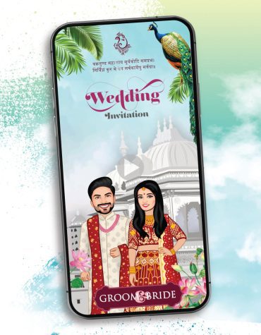 Modern Caricature Wedding Invitation Video