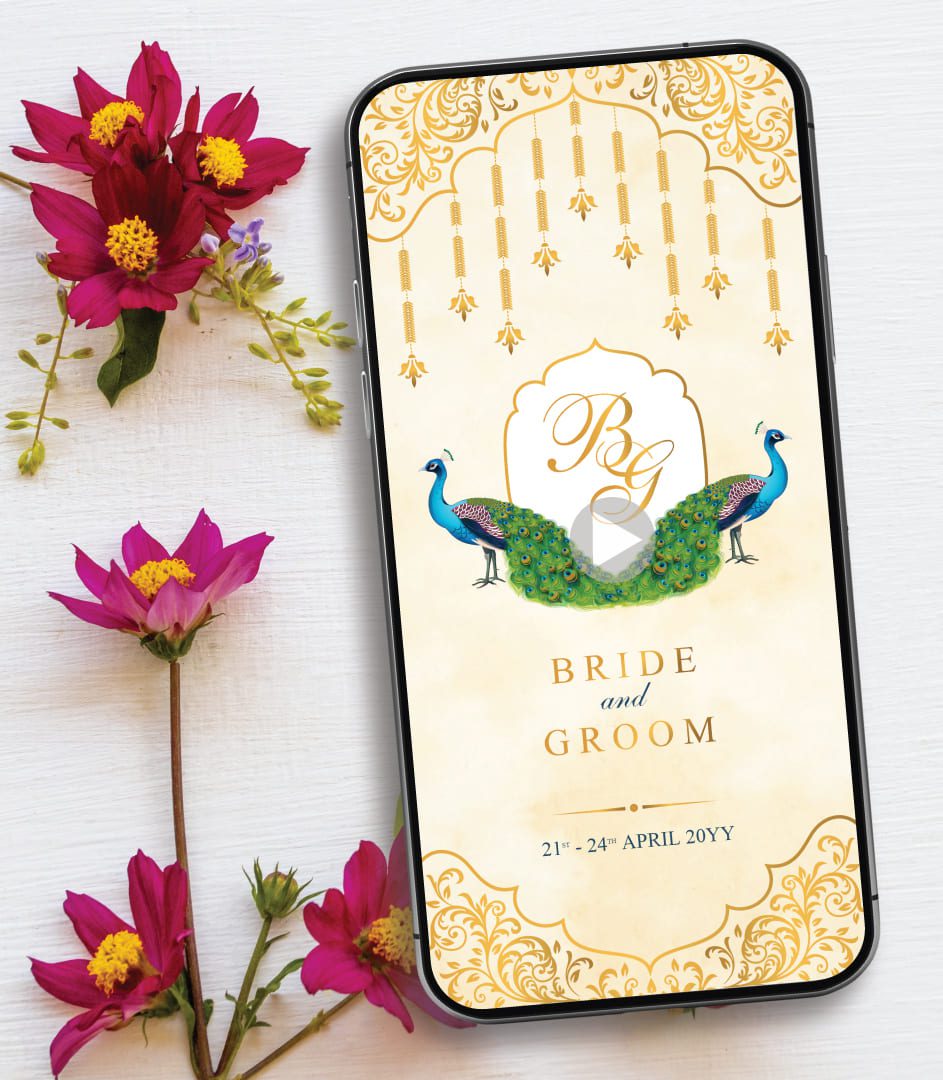 Multicolor Wedding Invitation Video