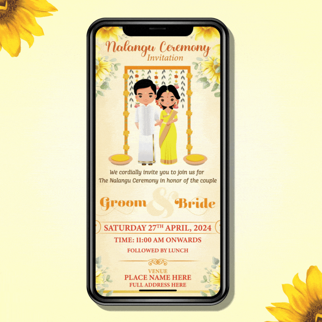 Nalangu Ceremony Invitation Gif