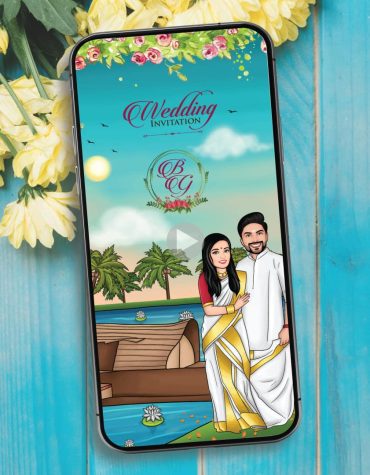 South Indian Caricature Wedding Invitation Video