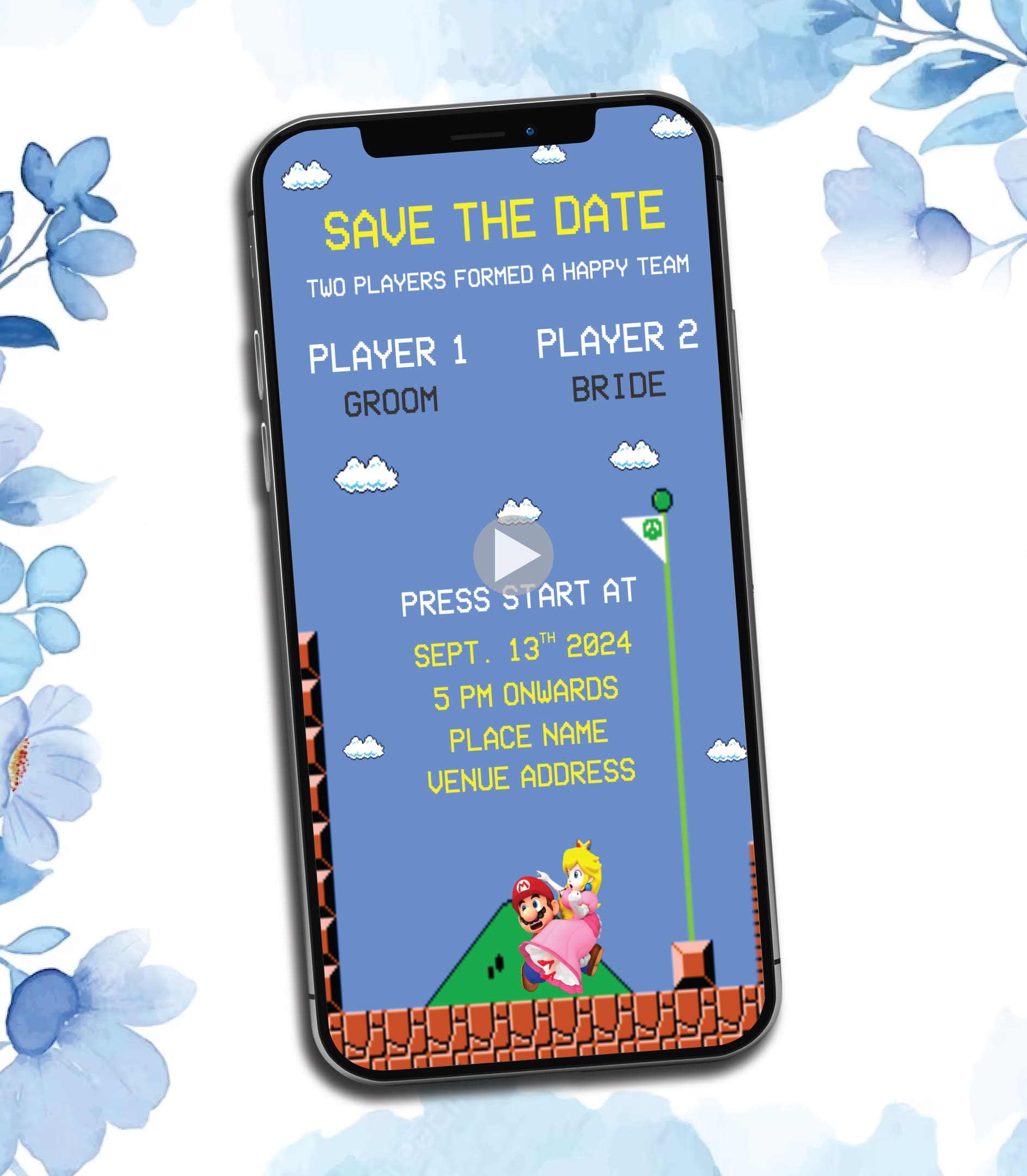 Super Mario Theme Wedding Invitation Video
