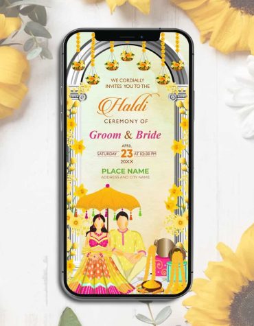 DIY Haldi Kumkum Card