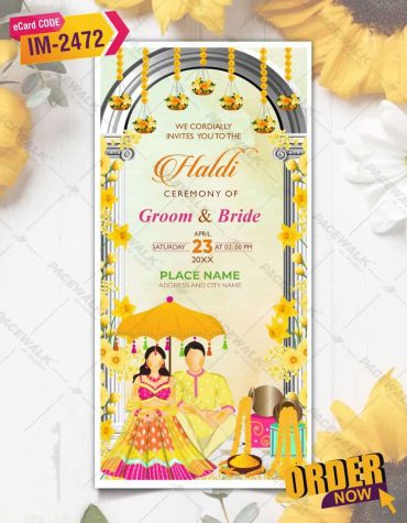 DIY Haldi Kumkum Card