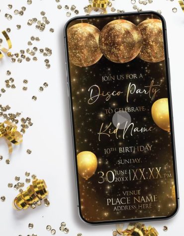 Disco Birthday Video Invitation
