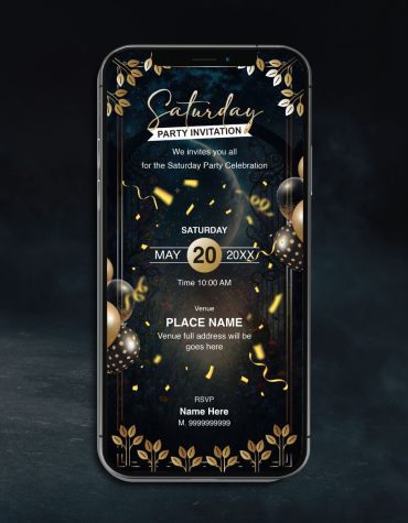 Saturday Party Invitation