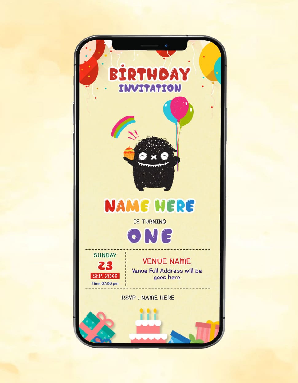 Creepy Birthday Invitation Card