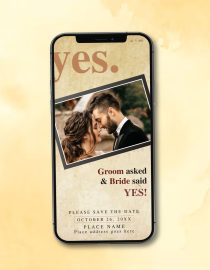 Photo Wedding Invitation Card