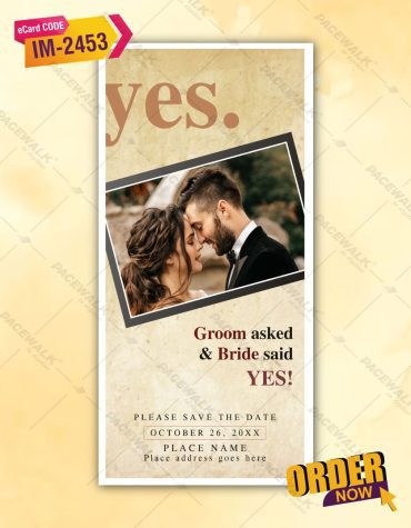 Photo Wedding Invitation Card