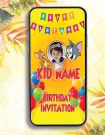 Tom and Jerry Birthday Invitation Video