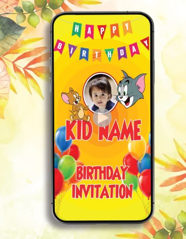 Tom and Jerry Birthday Invitation Video