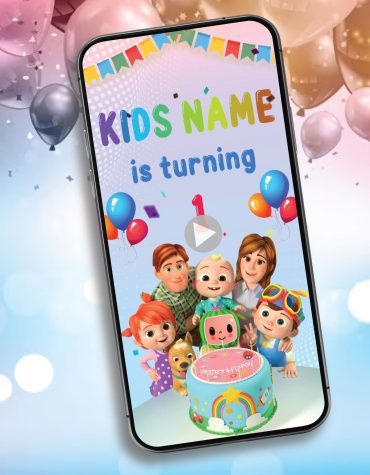 Cocomelon Theme Birthday Invitation Video