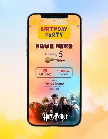 Harry Potter Birthday Invitation