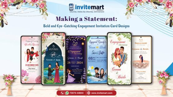 Making a Statement: Bold and Eye-Catching Engagement Invitation Card Designs
