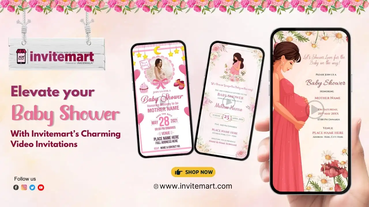 Baby Shower Charming Video Invitation