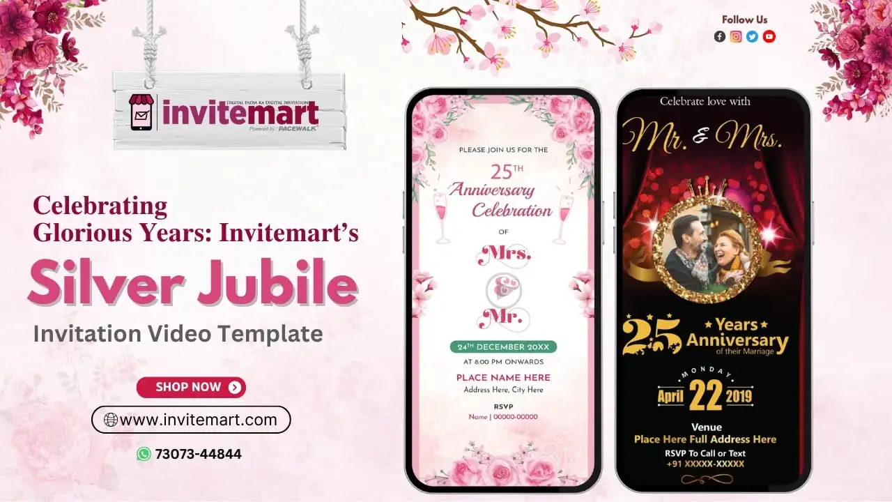 Silver Jubilee Invitation Video Template