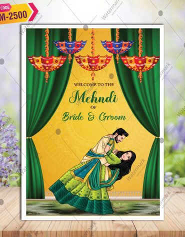 Mehndi Ceremony Welcome Board