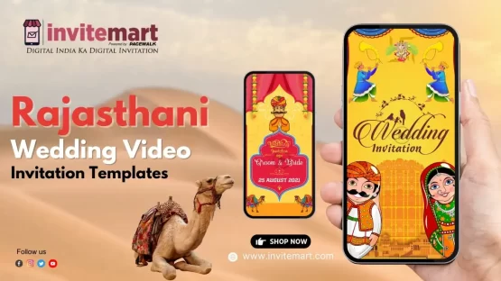 Rajasthani Wedding Video Invitation Template