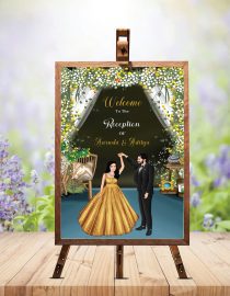 Wedding Reception Welcome Board