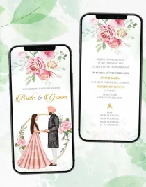 Anand Karaj Wedding Invite PDF Card