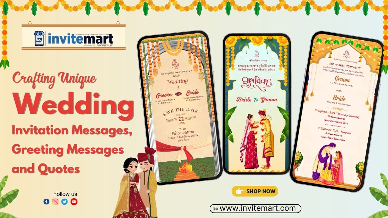 Crafting Unique Wedding Invitation Messages, Greeting Messages and Quotes
