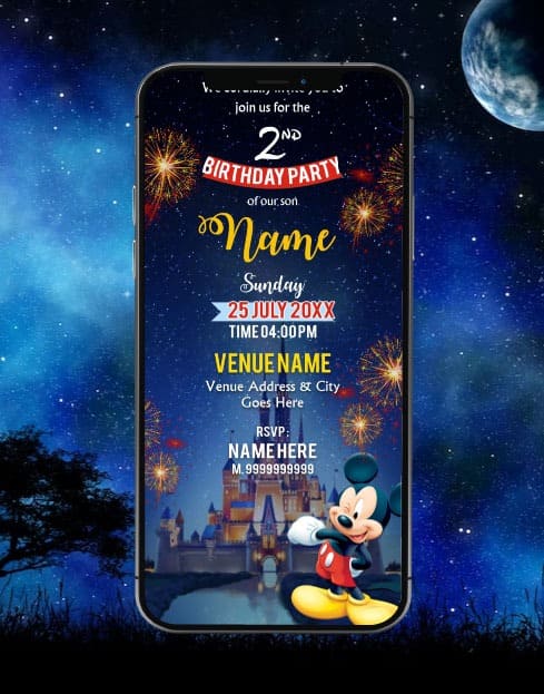 Mickey Mouse Birthday Invitation | IM-2552