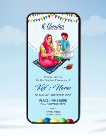 Mundan Ceremony Invitation Card