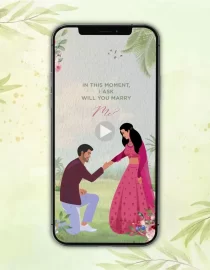 Love Story Engagement Invitation Video