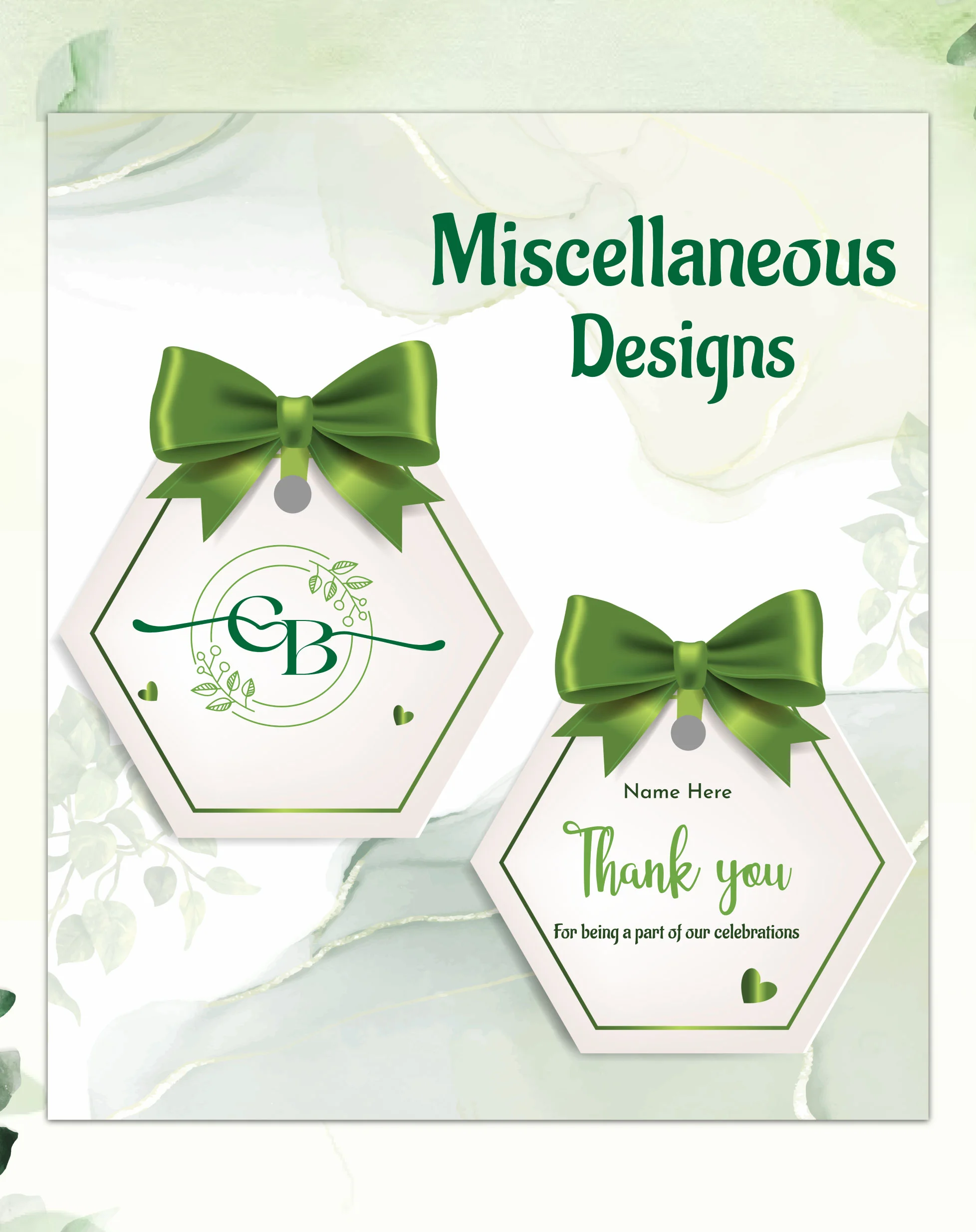 Wedding Itinerary Package Design
