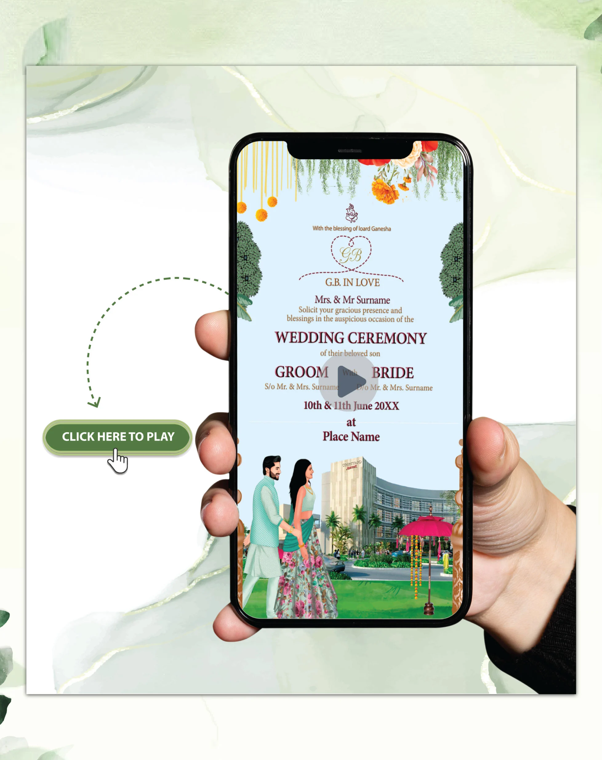 Wedding Itinerary Package Design