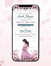 Godh Bharai Invitation Card