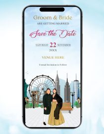 City Skyline Wedding Invitations