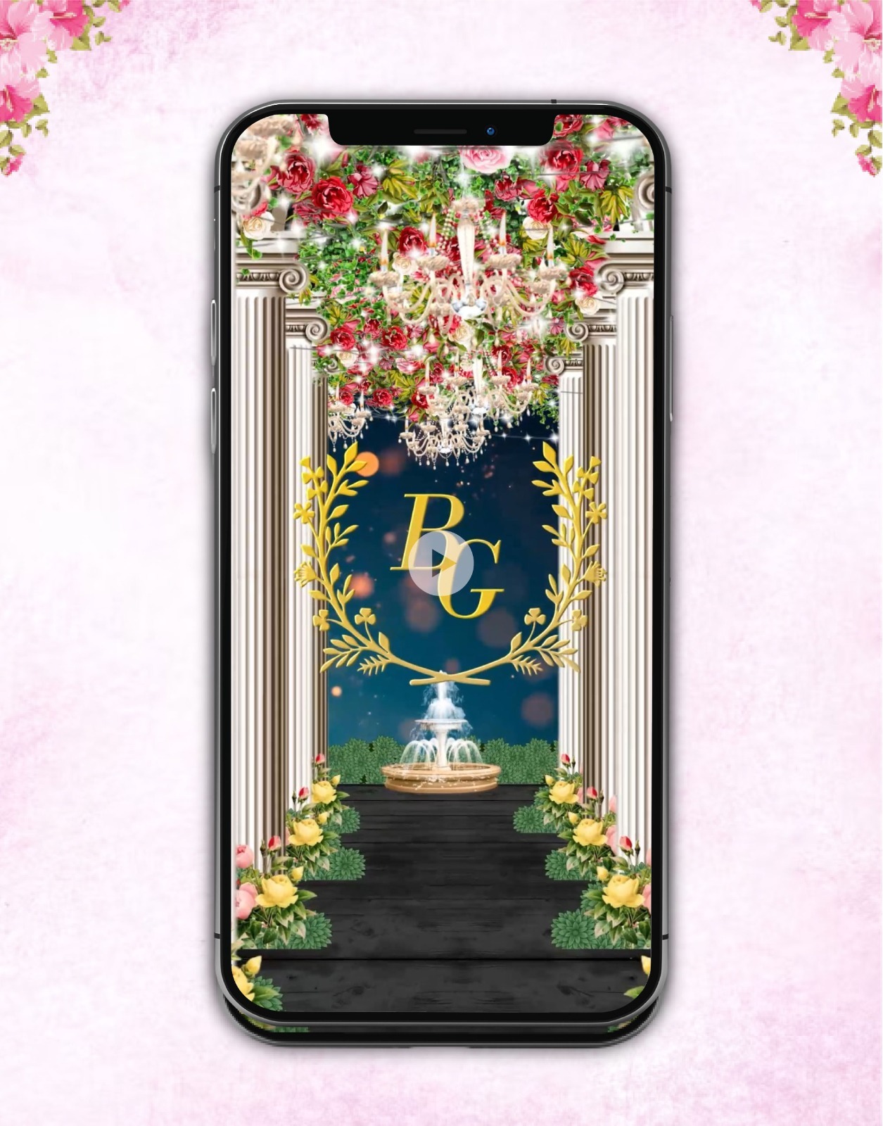 Sparkling Wedding Invitation Video | IM-2663
